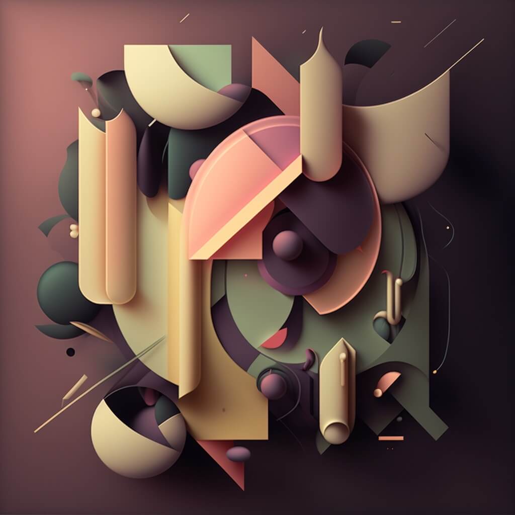 abstract art in muted colors 8k simple Hannah Design